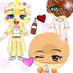 ラブリーガールズホワイトデーのドーナッツ