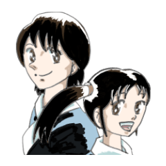 鈴鹿御前さん＆鈴華さんスタンプ