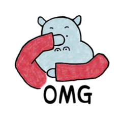 hippo stickers 1