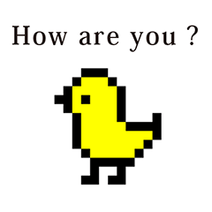 ひよこスタンプ　と　英語　English