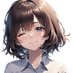 毎日使える★美少女スタンプ（文字無し版）