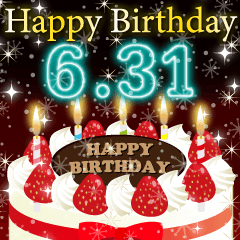 6月下旬❤️日付入り❤️誕生日おめでとう❣️