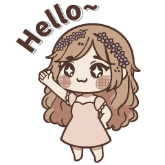 花環の女の子・日常編(英語)