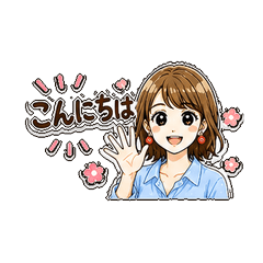 ゆる女子の毎日スタンプ