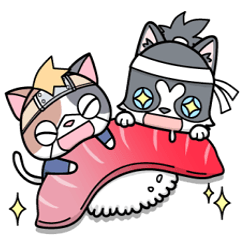 忍者ネコと侍わんこ