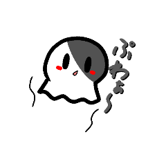 お化けのらーちゃんスタンプ