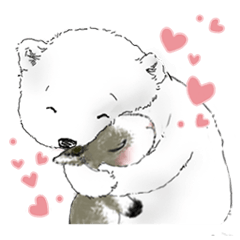 メンキュウとウサギ