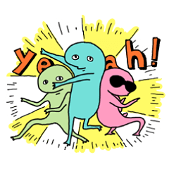 カラフルなトカゲたち