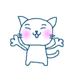 ネコとミニピンのスタンプ