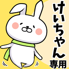 けいちゃん専用ウサギだよ