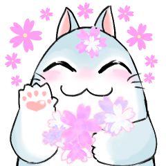 慶n.の丸い白猫