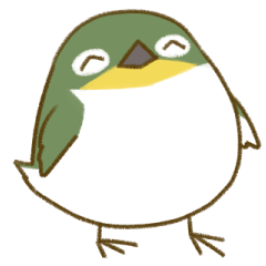 とりあえずめじろさんスタンプ