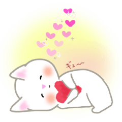 ラブラブ おちゃめ ねこ 7 ♡40個♡