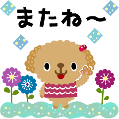 絵本みたいな＊飛び出す＊トイプードル