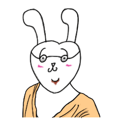 はつらつとしたウサギ