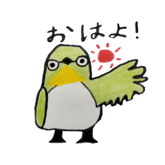 とりスタンプ　　　　　メグロメジロ編