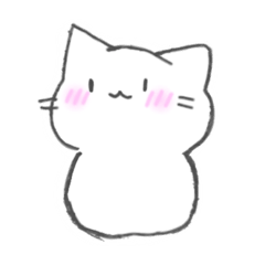 ゆる〜い感じの白ねこさん
