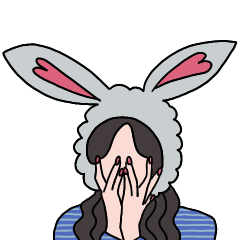 ポップな黒髪ガールの日常