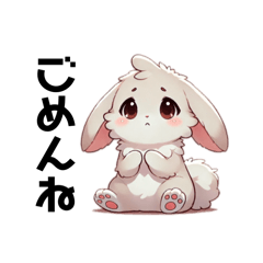 ぴょんぴょこウサ美スタンプ（日常編）