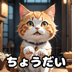 気分屋ねこの感情スタンプ