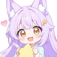 ナイトドリームな狐の女の子スタンプ