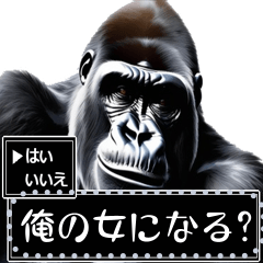 文字変更可能ゴリラ