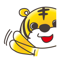 かわいい虎の翻訳スタンプ