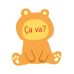 Stickers en français フランス語で一言