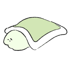 ゆるっとカエルさんスタンプ