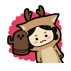 シカオとシカコのスタンプ～ハニワな日々～