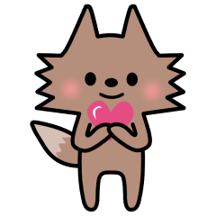 オオカミのスタンプ