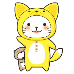 ネコのきっつとカワウソのごんすけ