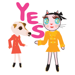 ファショニスタ キャッツ！英語を話そう。