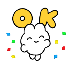 うごく！やさうさちゃんスタンプ3