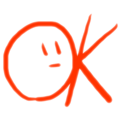 手書きの真顔ちゃん(  '-' )