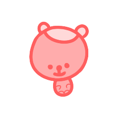 ピンクのかわいいリス