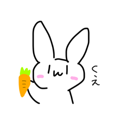 可愛いうさちゃんスタンプ₍ᐢ.ˬ.ᐢ₎