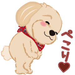 飛び出す! かわいい犬のマルちゃん 冬