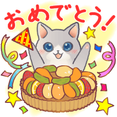 年中使える!ずっと使えるふわふわねこ日常