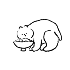 ゆるねこスタンプ(ちょっといぬとうさぎ)