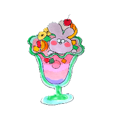 めがねうさぎ果物編