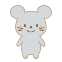 かわいい十二支の日常スタンプ － ねずみ
