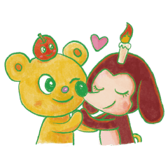 キャンドルドッグ＆アップルくま