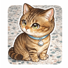 DouDou the tabby cat's daily life