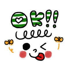手書き♪顔文字スタンプ