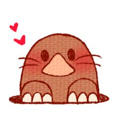 穴から出たがらないモグちゃん