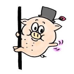 踊るブタちゃんスタンプ！ブタスタ