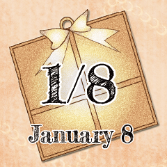 1月8日記念日BIGスタンプ