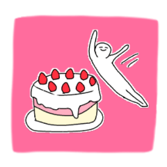 シールスタンプ1　線の細い白い人