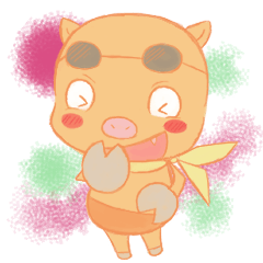 日常で使える！ブタちゃんスタンプ！!